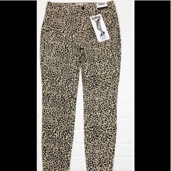 Rewash Leopard high waist Capri pants 25 NWT - Picture 3 of 6